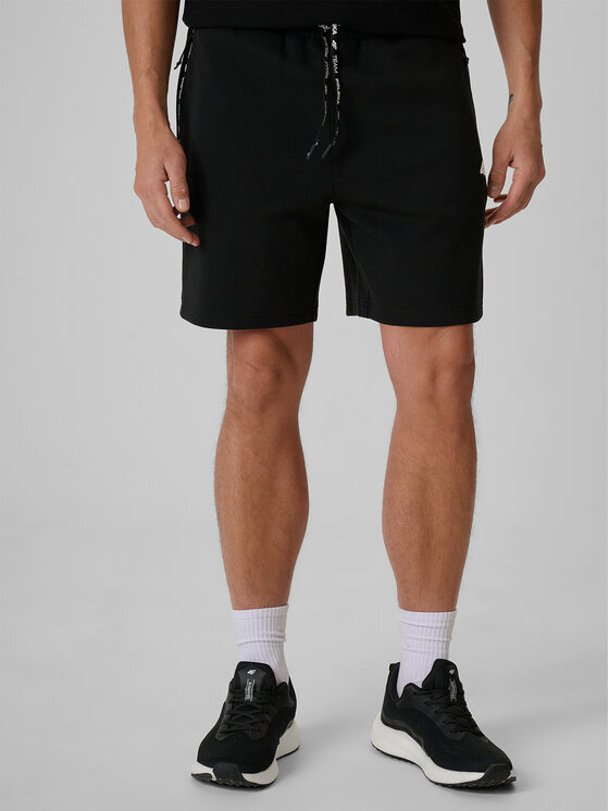 4F 4F Szorty sportowe STREFA KIBICA Czarny Regular Fit