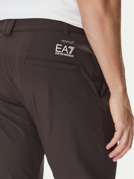 EA7 Emporio Armani EA7 Emporio Armani Hlače iz tkanine 7M000509 AF14589 U6027 Temno rjava Slim Fit