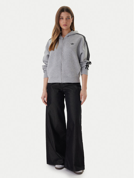 adidas adidas Суитшърт adicolor 3-Stripes JY2620 Сив Regular Fit