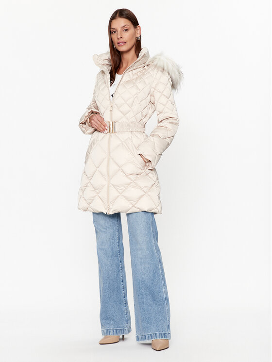 Guess Guess Palton de iarnă W3BL36 WEX52 Bej Regular Fit