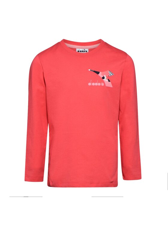 Diadora Diadora Bluzka DIADORA JU.LS T-SHIRT CHROMIA Różowy Regular Fit