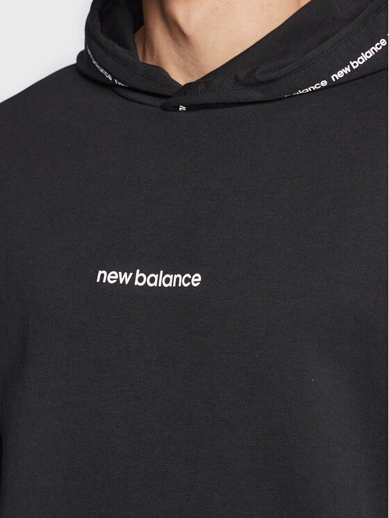 New Balance New Balance Μπλούζα MT23516 Μαύρο Relaxed Fit