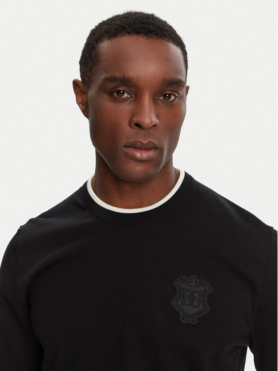Dolce&Gabbana Dolce&Gabbana Sweater GXX72Z JBCE5 Fekete Regular Fit