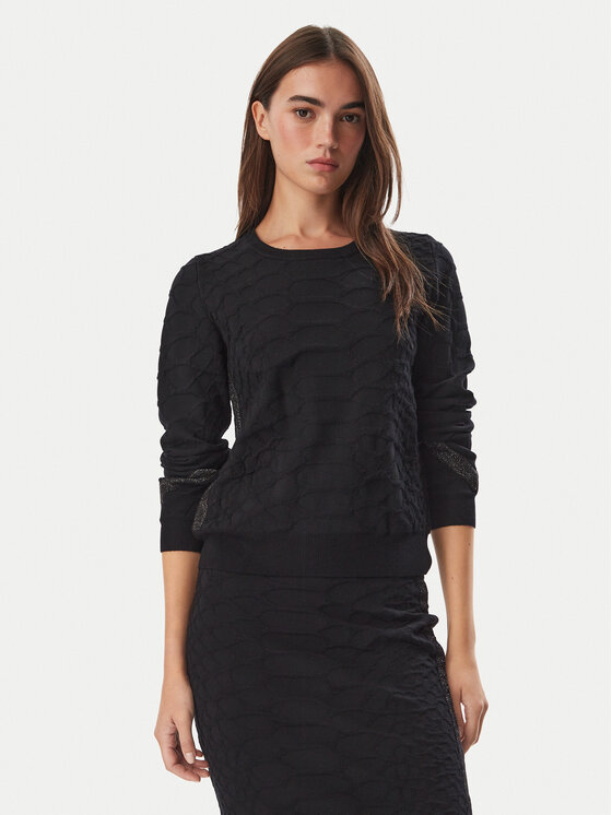 Liu Jo Sport Pullover TF6183 MS49I Schwarz Regular Fit