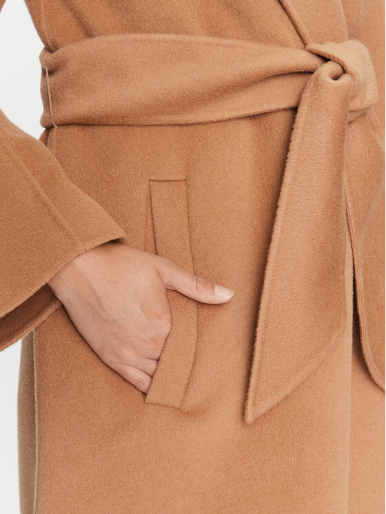 Marella Marella Volneni plašč Gesti 2330160238200 Rjava Regular Fit