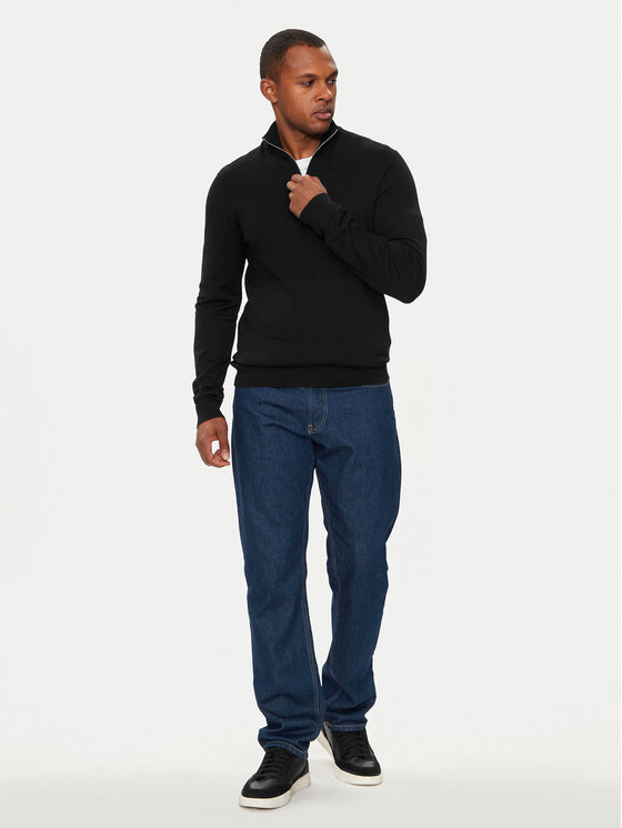 Lindbergh Lindbergh Džemper 30-800173 Crna Slim Fit