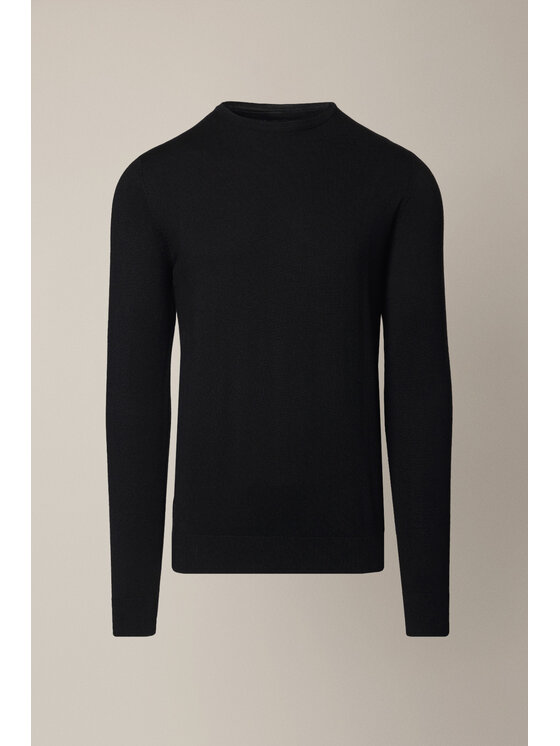 Lancerto Lancerto Sweter Luell SW073225000054 Czarny Regular Fit