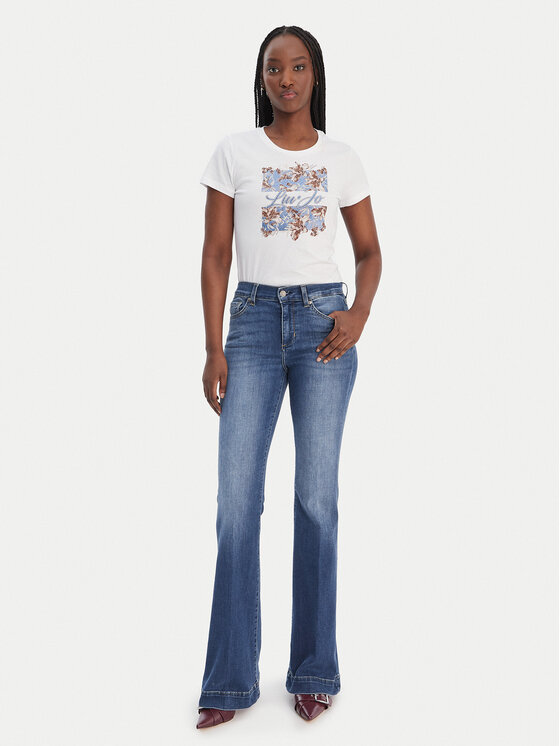 Liu Jo Liu Jo T-Shirt WA6493 JS923 Biały Regular Fit