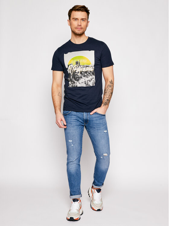 T-shirt Lyric 12189463 Blu scuro Regular Fit