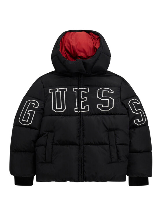 Guess Kids Kurtka zimowa L5BL01 WB240 Czarny Regular Fit