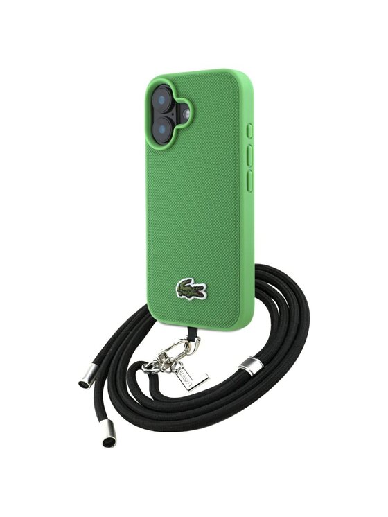 Etui na telefon Lacoste, Zielone, Apple iPhone 16 Plus