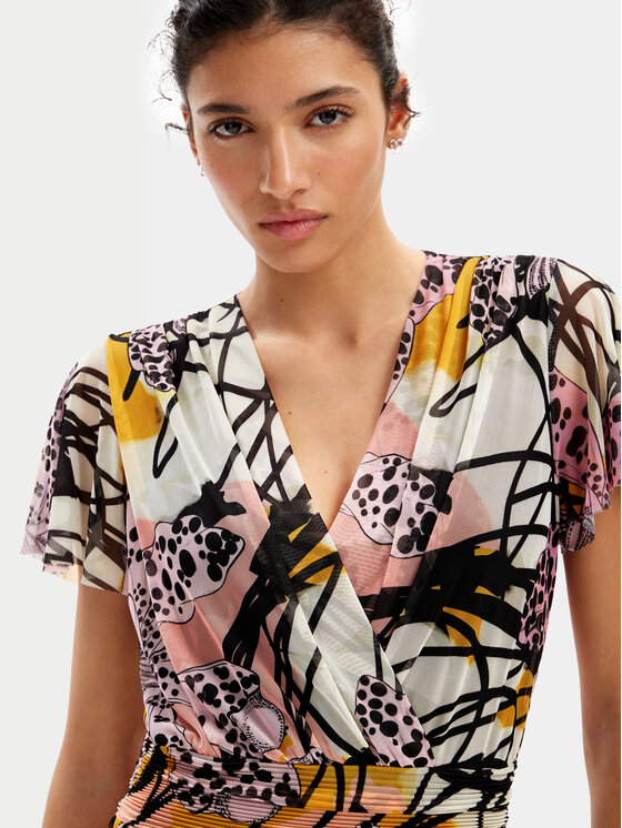 Desigual Desigual Letní šaty MONSIEUR CHRISTIAN LACROIX Cadiz 24SWVK52 Barevná Regular Fit