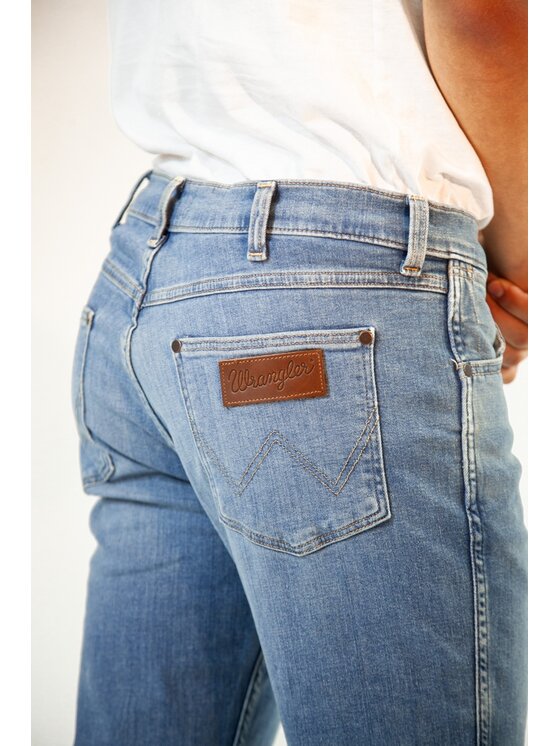 Wrangler Wrangler Jeansy GREENSBORO Niebieski Straight Leg