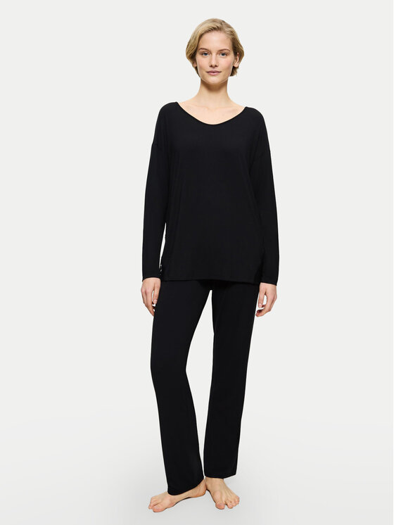 Triumph Triumph Pijama Timeless Sensuality 10221061 Negru Regular Fit