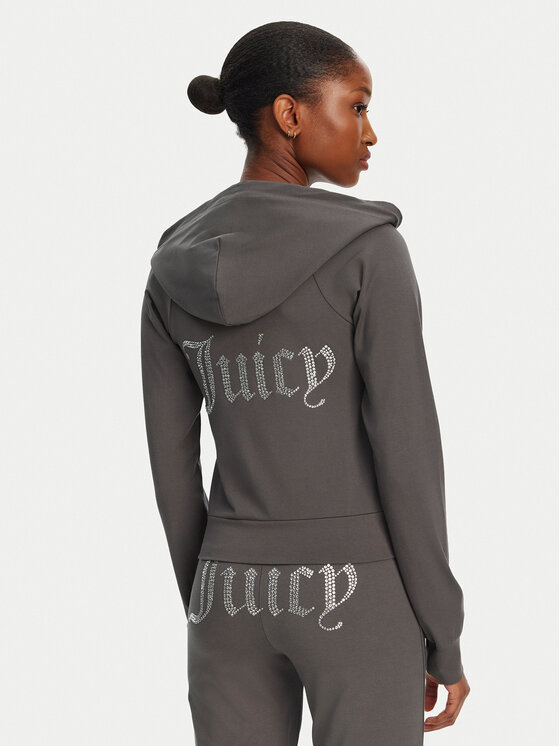 Juicy Couture Juicy Couture Majica dugih rukava Ola JCWAS125310 Siva Slim Fit