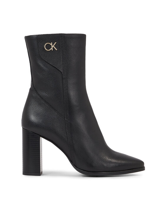 Botine Calvin Klein Cup Heel Ankle Boot W/Hw 80 HW0HW01750 Negru