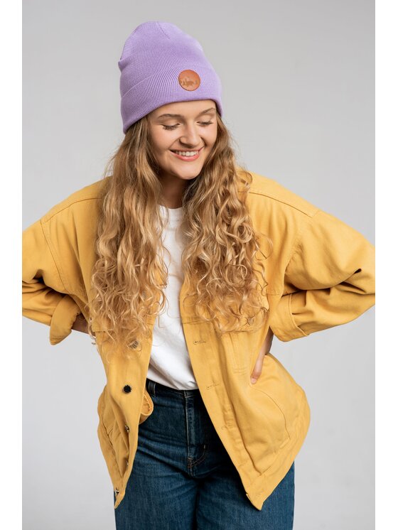 Kabak Kabak Czapka klasyczna beanie Fioletowy