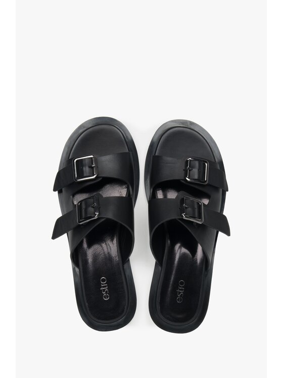 Estro Estro Παντόφλες ER00117371 Μαύρο