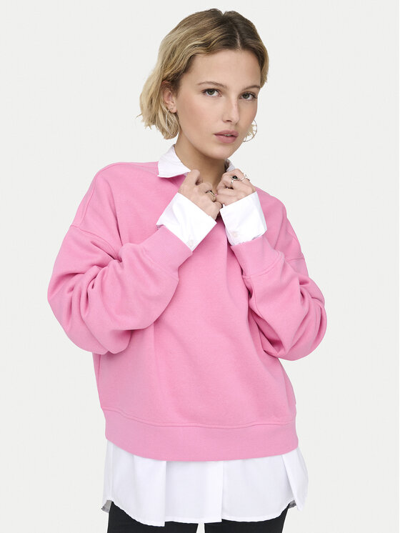 ONLY ONLY Суитшърт Best 15338727 Розов Regular Fit