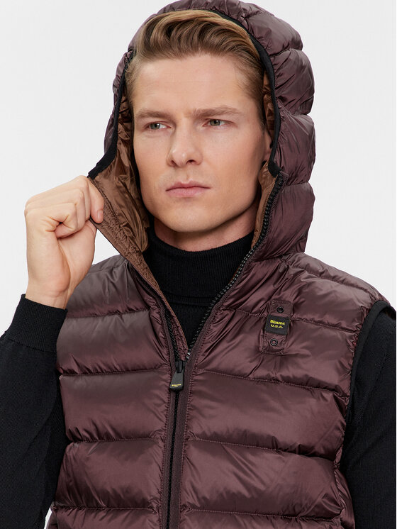 Blauer Blauer Prsluk 23WBLUX03081 Smeđa Regular Fit