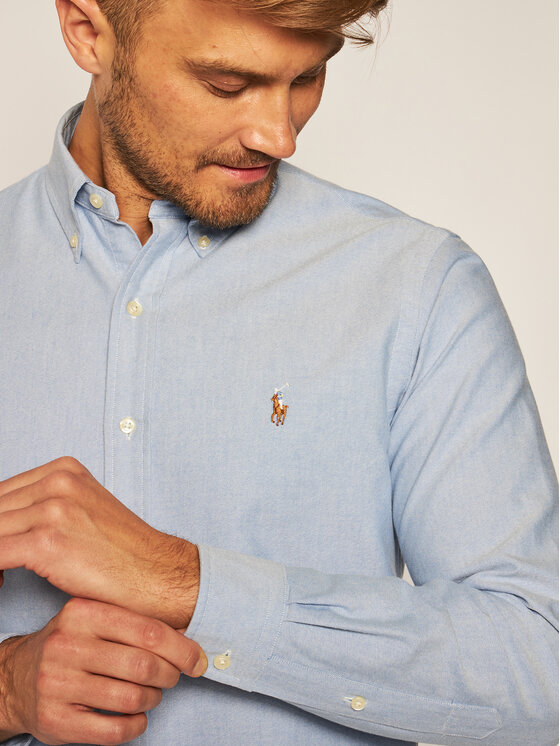 Polo Ralph Lauren Polo Ralph Lauren Сорочка Cupdppcs 710792041002 Блакитний Custom Fit