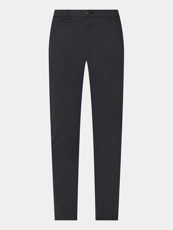 Lindbergh Lindbergh Chinosy 30-005044 Czarny Slim Fit