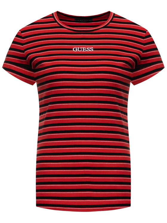 Guess Guess T-shirt W94I58 K9404 Rosso Slim Fit