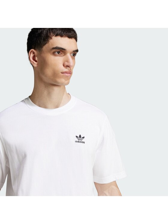 adidas adidas Majica Trefoil Essentials JI8544 Bela Regular Fit