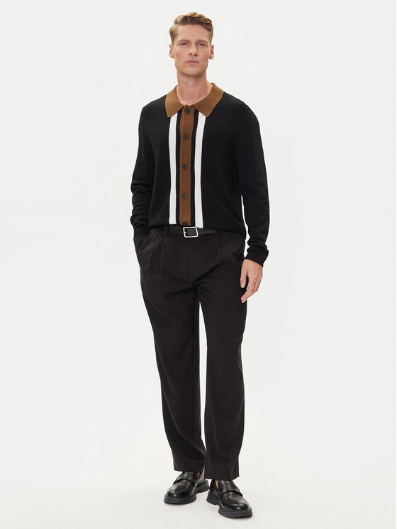 HUGO HUGO Кардиган Splon 50543770 Черен Relaxed Fit