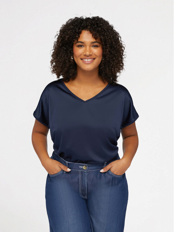 Fiorella Rubino Fiorella Rubino T-shirt G063L107832N034 Blu Regular Fit