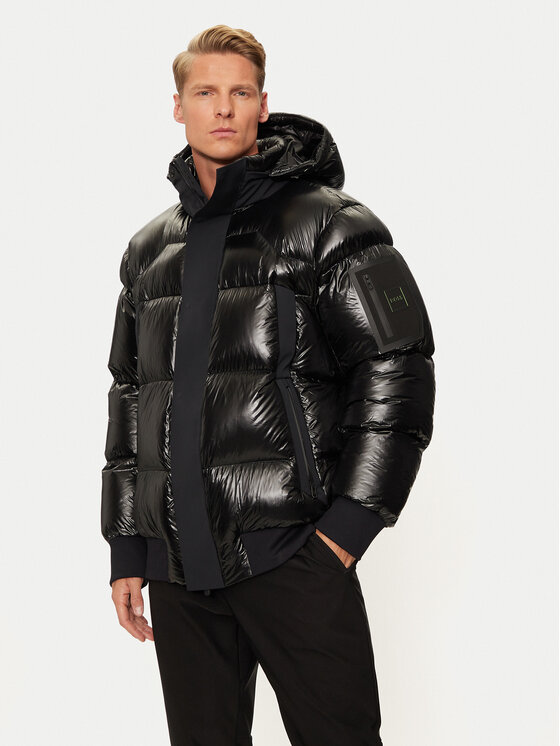 BOSS Boss Pūkinė striukė Ronnie 50522627 Juoda Regular Fit