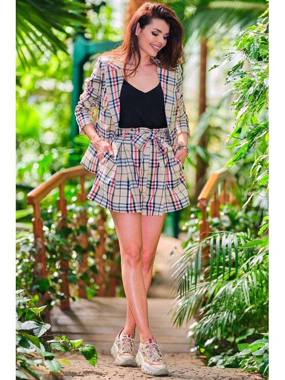 Awama Awama Szorty A438 Beżowy Basic Fit