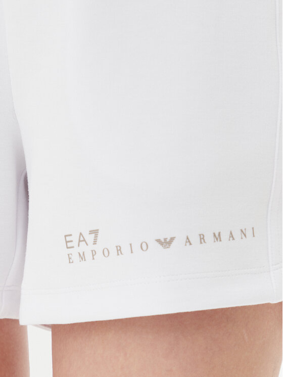 EA7 Emporio Armani EA7 Emporio Armani Pantaloni scurți sport 7W000280 AF12501 U0002 Alb Regular Fit