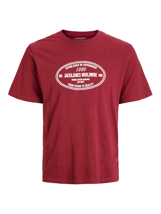 Jack & Jones Jack & Jones T-shirt York 12283800 Rosso Relaxed Fit