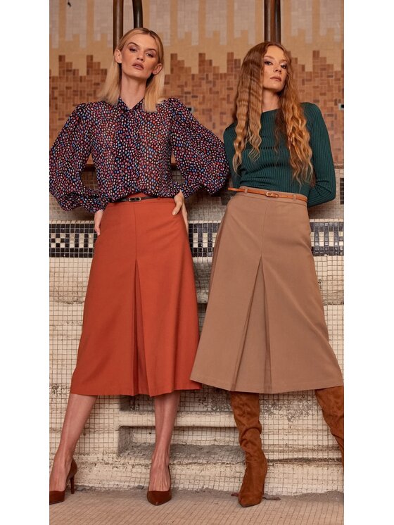 TOTU TOTU Spódnica LOU Skirt Koralowy Regular Fit