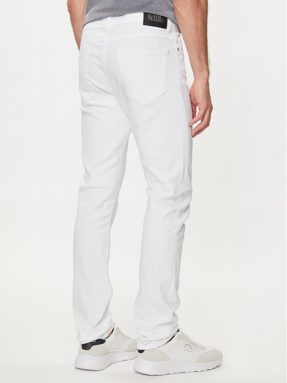 KARL LAGERFELD KARL LAGERFELD Jeansy 265840 542862 Biały Regular Fit