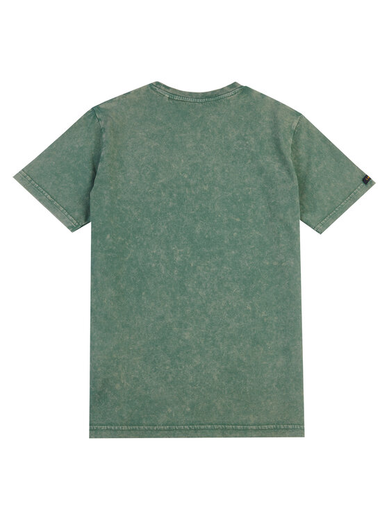 Lee Lee T-Shirt Lee Tonal LEE0119 Zielony Regular Fit