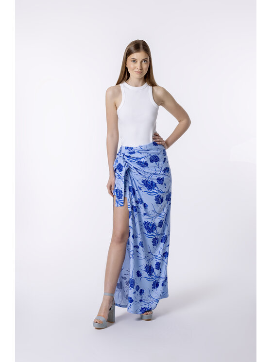 LAURELLA LAURELLA Sukně 7UL005 Modrá Regular Fit