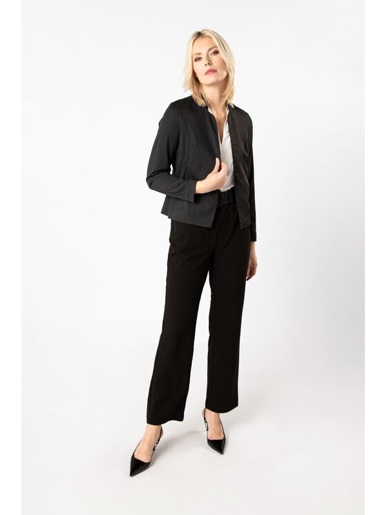 QUIOSQUE QUIOSQUE Marynarka MARINA BLAZER 2 Czarny Regular Fit