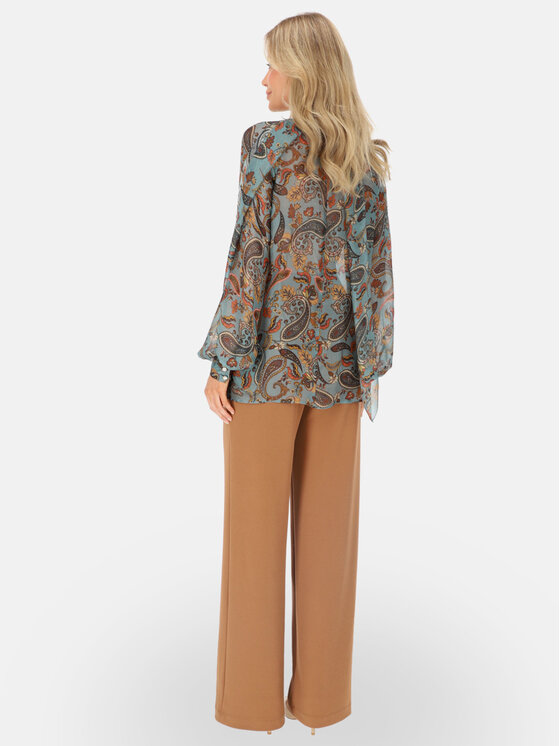 L’AF L’AF Bluzka Prima Turkusowy Regular Fit