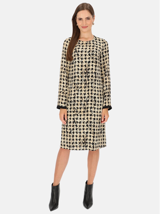 L’AF L’AF Sukienka elegancka Stefani Beżowy Regular Fit