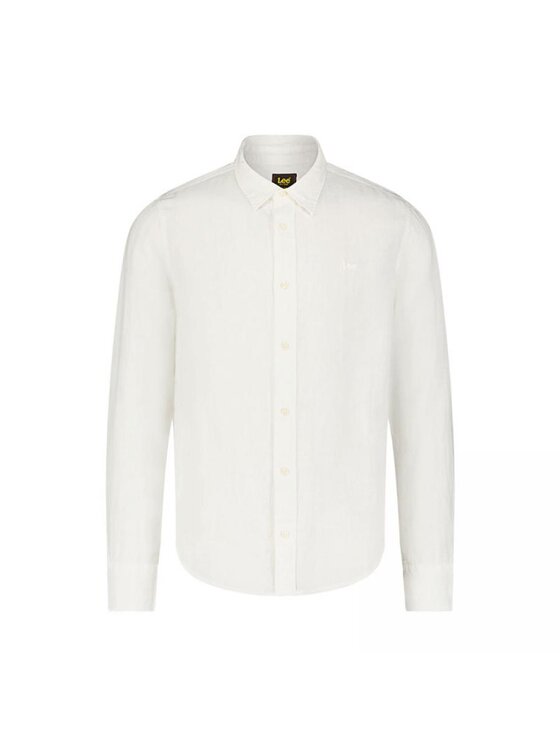 Lee Lee Camicia PATCH SHIRT BRIGHT WHITE Bianco Regular Fit