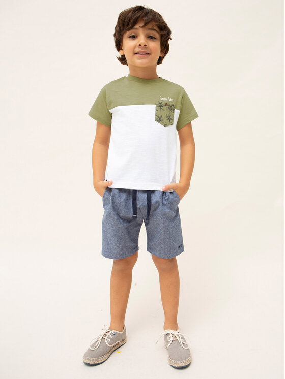 Mayoral Mayoral T-krekls 3006 Zaļš Regular Fit