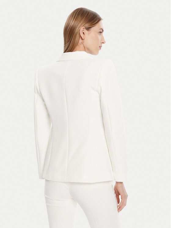 Rinascimento Rinascimento Marynarka CFC0126224003 Biały Regular Fit
