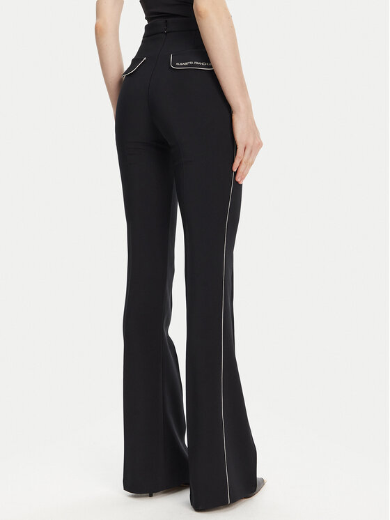 Elisabetta Franchi Elisabetta Franchi Pantaloni din material PA-084-51E2 Negru Regular Fit