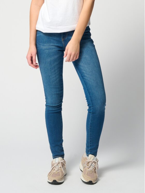 TeeShoppen TeeShoppen Jeansy Oryginalne dżinsy chude Niebieski Skinny Fit