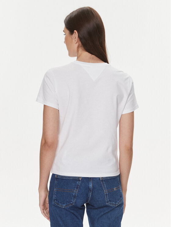 Tommy Jeans Tommy Jeans T-shirt Essential DW0DW17359 Bijela Regular Fit