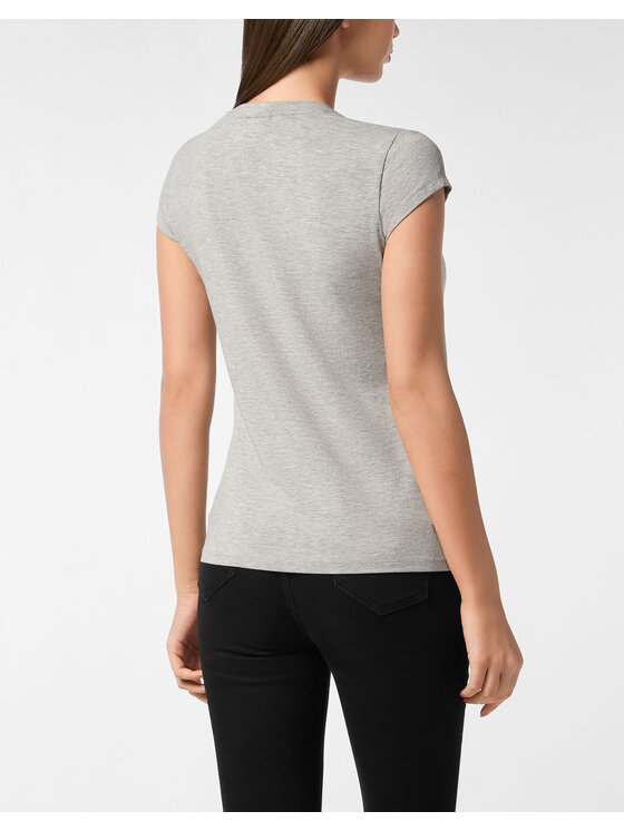 PHILIPP PLEIN PHILIPP PLEIN T-Shirt 27361 Biały Skin Tight Fit