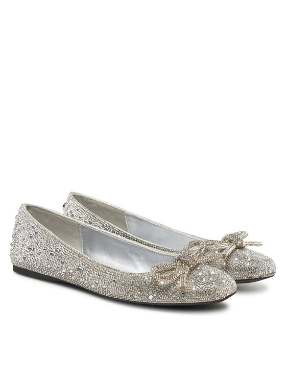 Steve Madden Steve Madden Baleriny Nilsa-R SM11003518 Srebrny