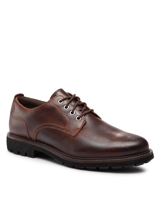 Clarks Clarks Poltopánky Batcombe Tie 261734367 Hnedá